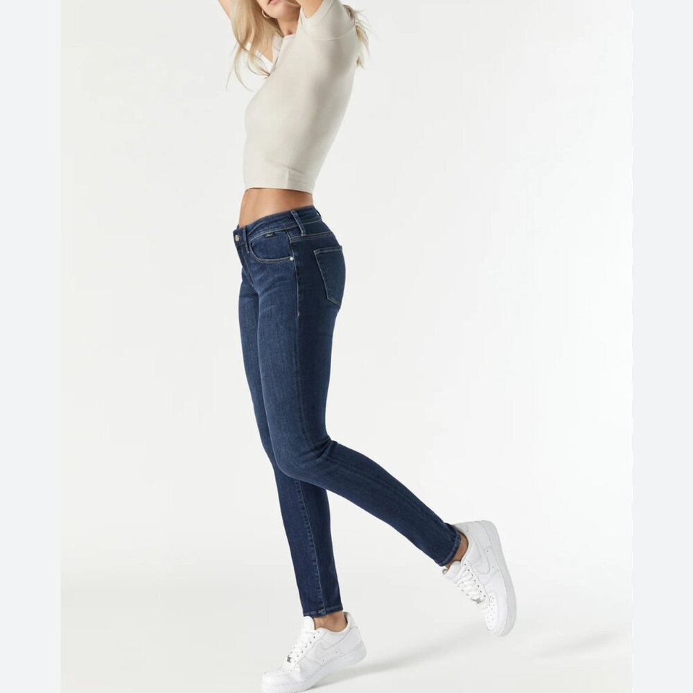 Mavi women's dark wash jeans style Alexa mid-rise skinny size 27/32